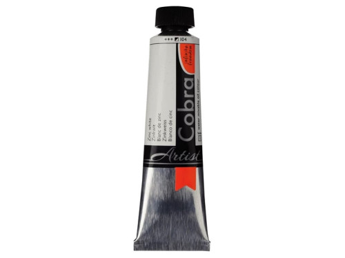 Farba olejna Cobra Artist - Cobra - 104, Zinc White, 40 ml
