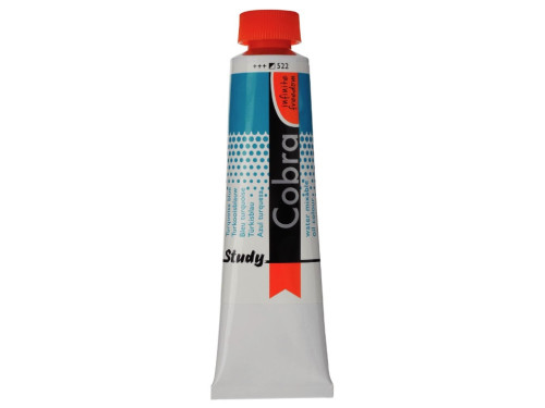 Farba olejna Cobra Study - Cobra - 522, Turquoise Blue, 40 ml