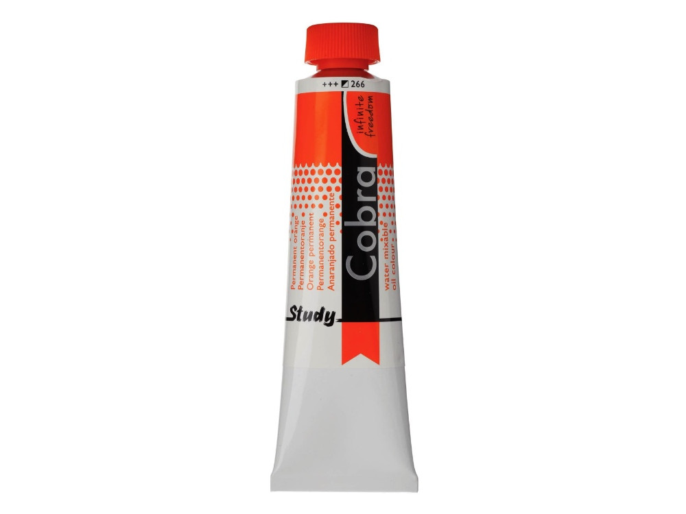 Farba olejna Cobra Study - Cobra - 266, Permanent Orange, 40 ml