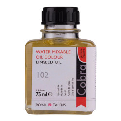 Olej lniany do wodorozcieńczalnych farb olejnych - Cobra - 75 ml
