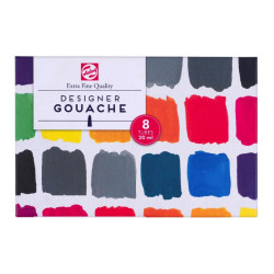 Set of Designer gouache paints - Royal Talens - 8 colors x 20 ml