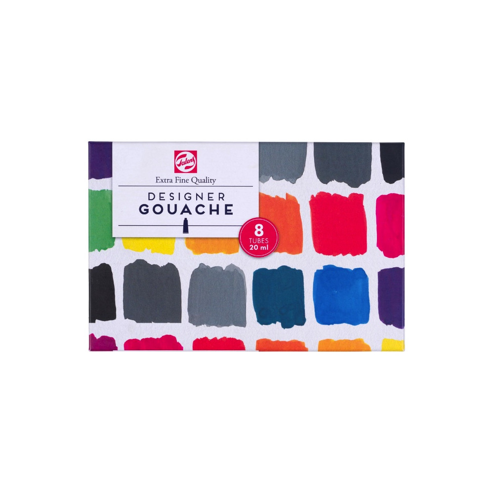 Zestaw farb gwaszy Designer - Talens - 8 kolorów x 20 ml