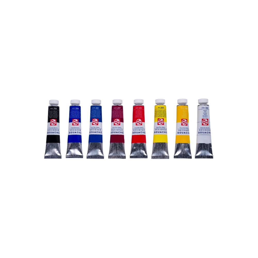 Set of Designer gouache paints - Royal Talens - 8 colors x 20 ml