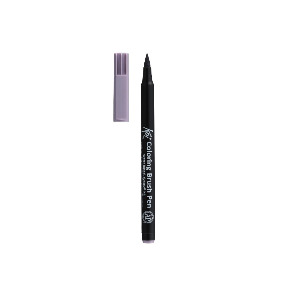 Brush Pen Koi Coloring - Sakura - Gray Purple