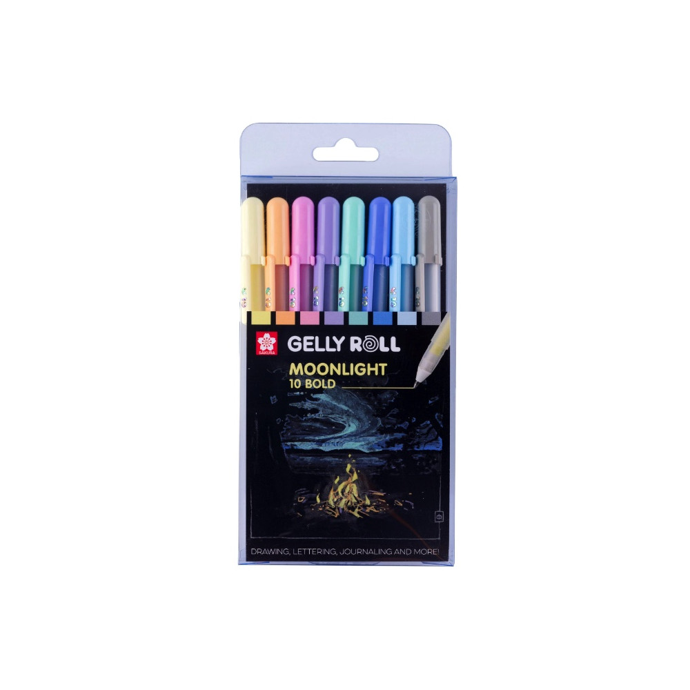 Set of Gelly Roll Moonlight pens - Sakura - 0,5 mm, 8 pcs.