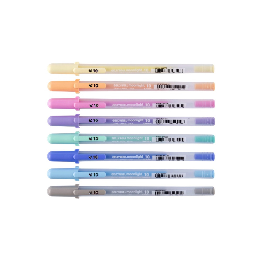 Zestaw długopisów żelowych Gelly Roll Moonlight - Sakura - 8 szt.