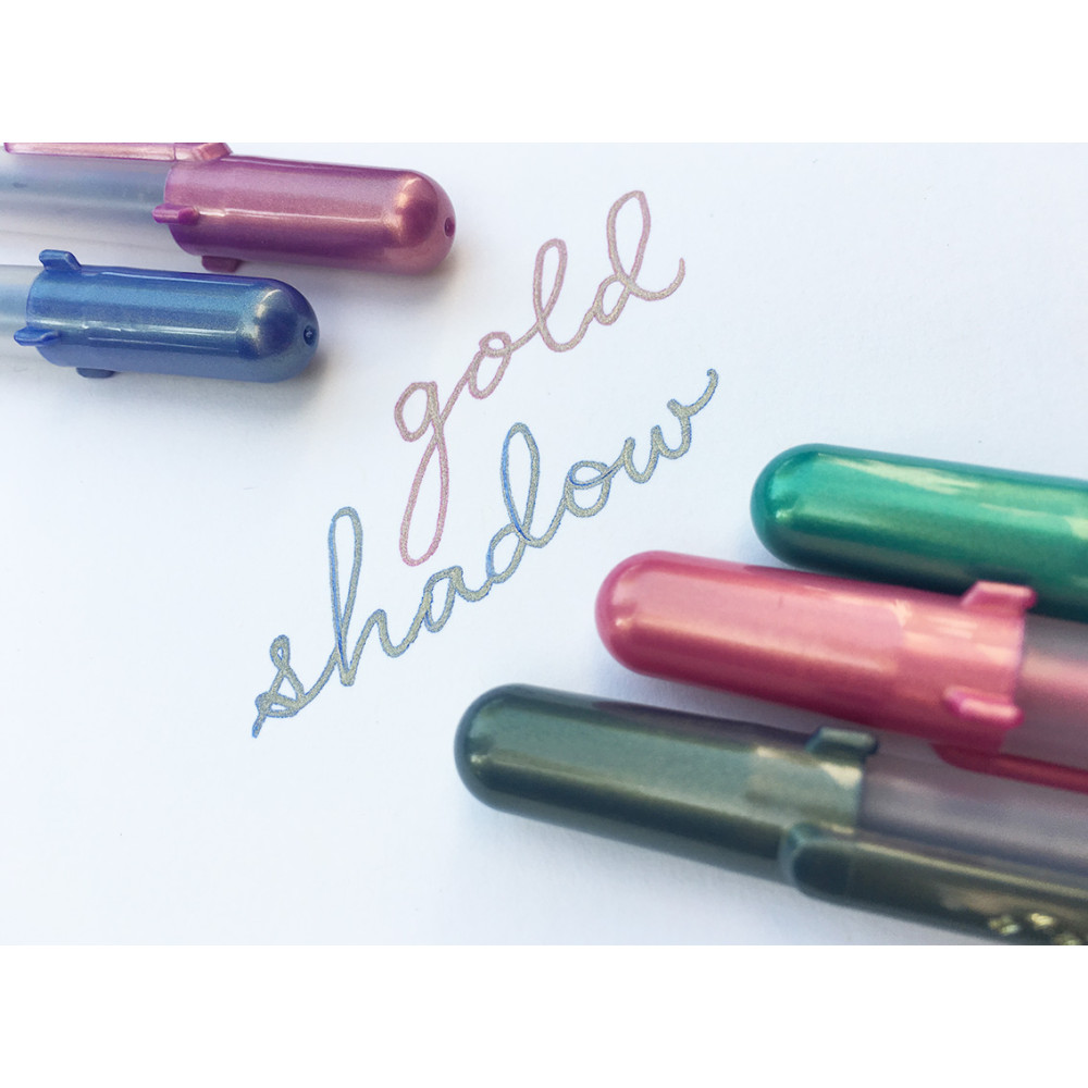 Zestaw długopisów żelowych Gelly Roll Gold Shadow - Sakura - 5 szt.