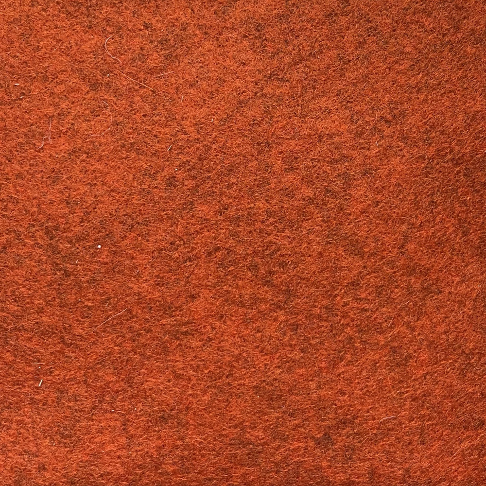 Wool felt A4 - Orange red mixed, 1 mm