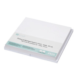 Tall cards and envelopes set - DpCraft - white, 50 pcs.