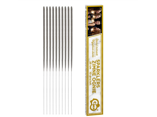 Zimne ognie - 25 cm, 10 szt.