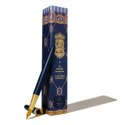 Satin Series Brush Fountain Pen Gold Plaited Nib - Ferris Wheel Press - Blue Legacy, F