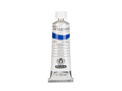 Aqua Linoprint paint - Schmincke - 430, Ultramarine, 35 ml