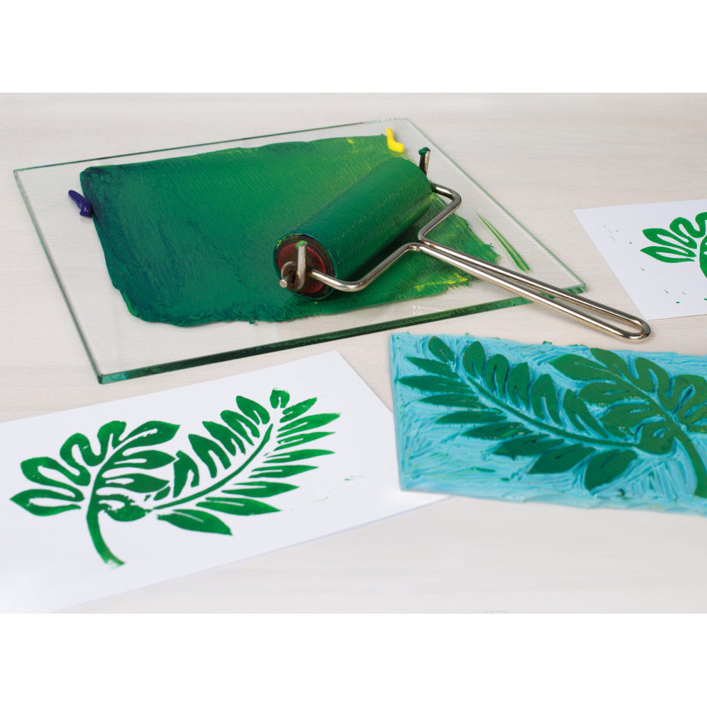 Aqua Linoprint paint - Schmincke - 520, Permanent Green, 35 ml