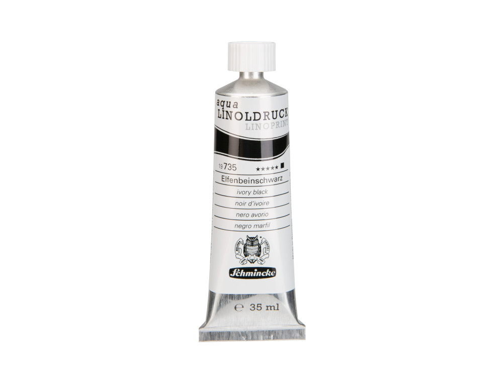 Farba Aqua Linoprint - Schmincke - 735, Ivory Black, 35 ml