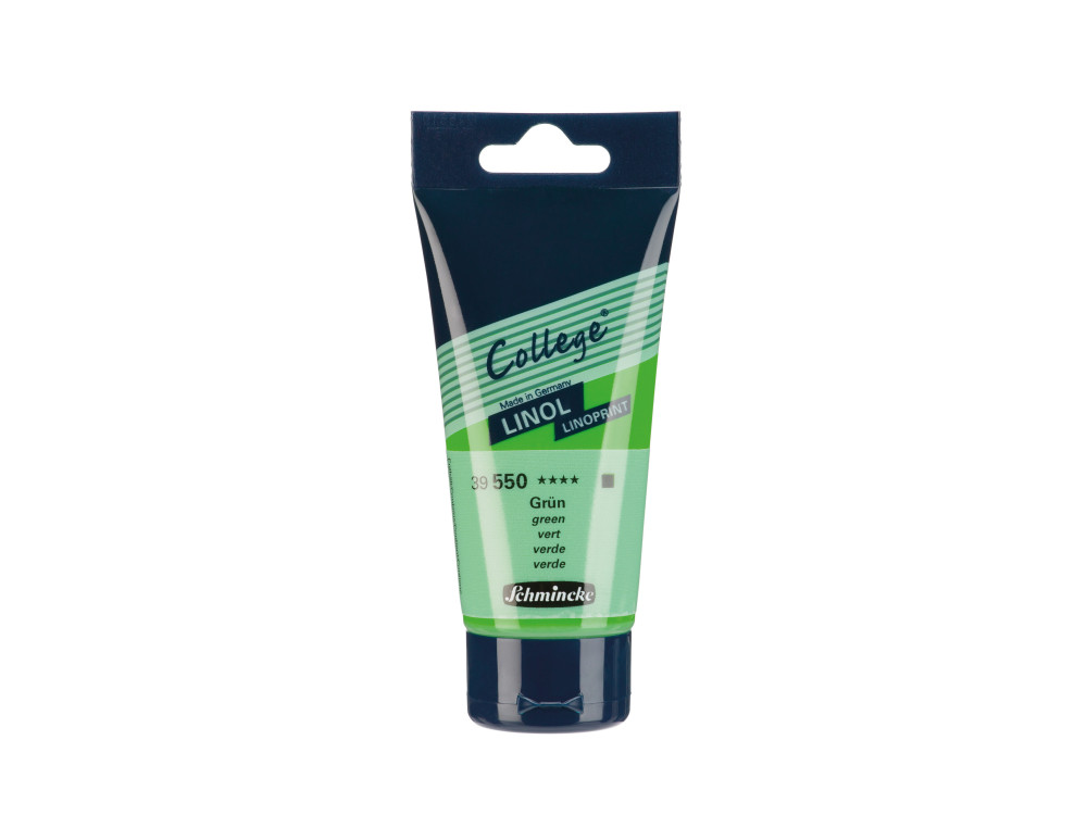 College Linoprint paint - Schmincke - 550, Green, 75 ml