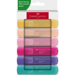 Set of pastel highlighters - Faber-Castell - 6 pcs.