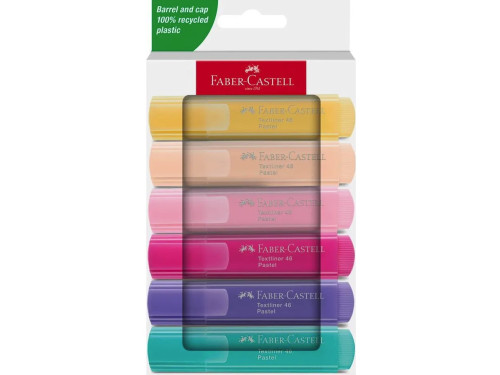 Set of pastel highlighters - Faber-Castell - 6 pcs.