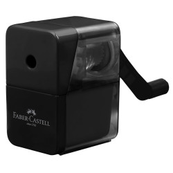 Handle plastic sharpener - Faber-Castell - black
