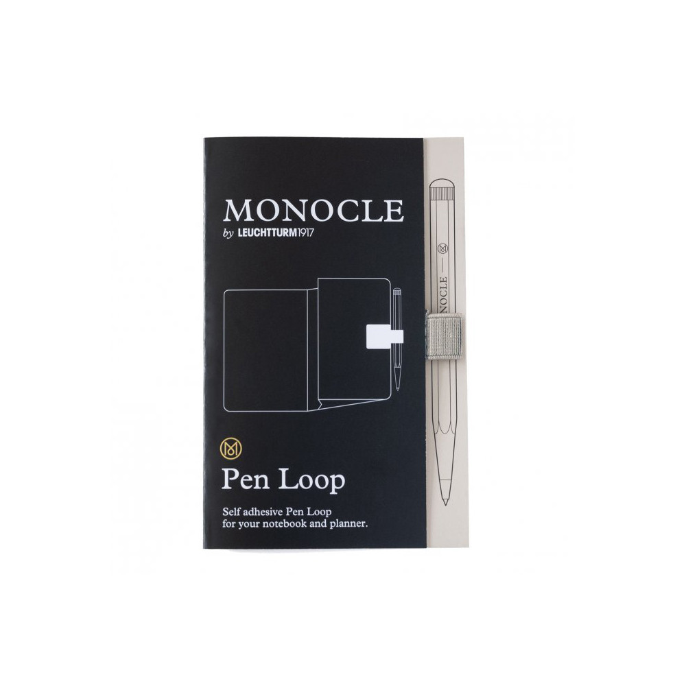 Monocle Pen loop, elastic pen holder - Leuchtturm1917 - Light Grey