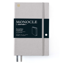 Monocle Accordion Notebook B6+ - Leuchtturm1917 - dotted, Light Grey, hard cover, 80 g