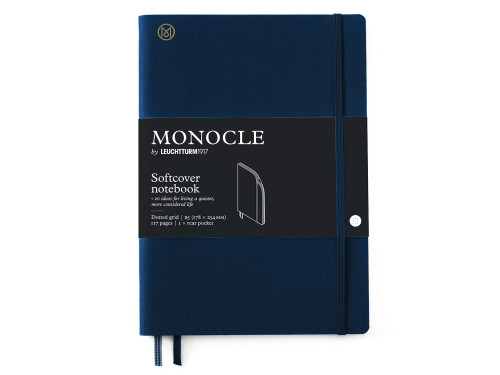 Notatnik Monocle B5 - Leuchtturm1917 - w kropki, miękka okładka, Navy, 80 g