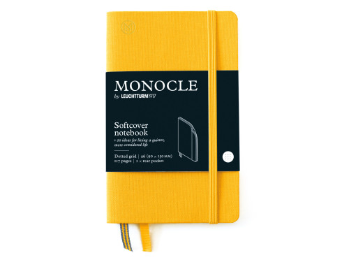 Notatnik Monocle A6 - Leuchtturm1917 - w kropki, miękka okładka, Yellow, 80 g