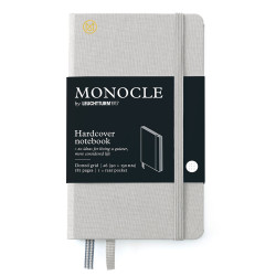 Monocle Notebook A6 - Leuchtturm1917 - dotted, Light Grey, hard cover, 80 g