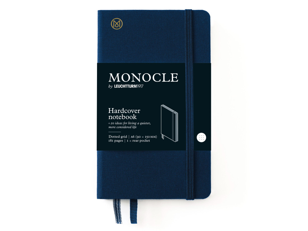 Monocle Notebook A6 - Leuchtturm1917 - dotted, Navy, hard cover, 80 g