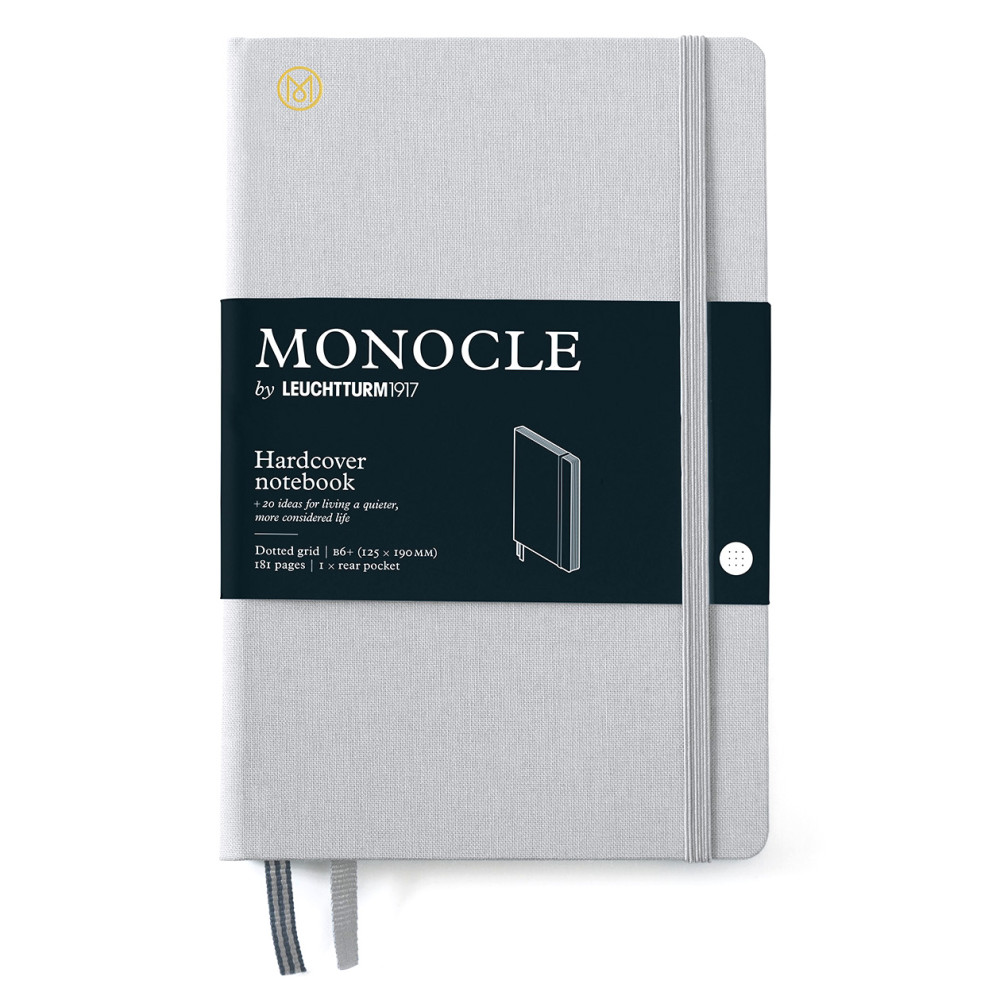 Monocle Notebook B6+ - Leuchtturm1917 - dotted, Light Grey, hard cover, 80 g