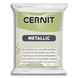 Masa termoutwardzalna Metallic - Cernit - 051, Green Gold, 56 g