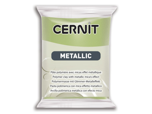 Masa termoutwardzalna Metallic - Cernit - 051, Green Gold, 56 g