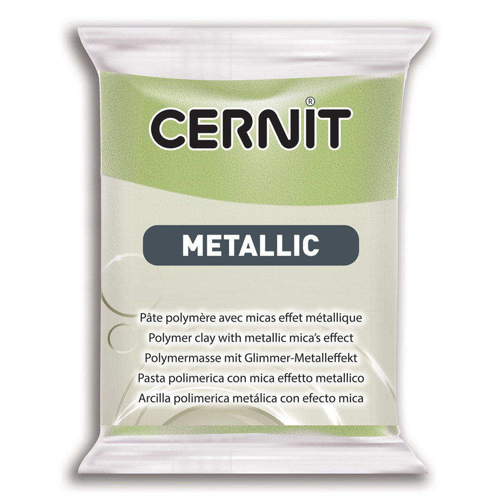 Masa termoutwardzalna Metallic - Cernit - 051, Green Gold, 56 g