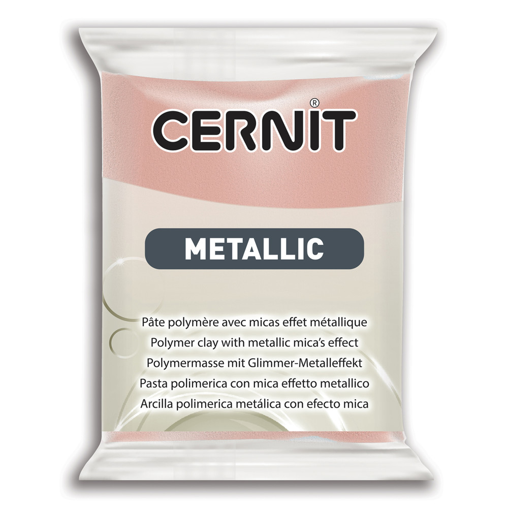 Masa termoutwardzalna Metallic - Cernit - 052, Pink Gold, 56 g
