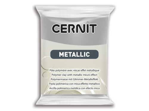 Polymer modelling clay Metallic - Cernit - 080, Silver, 56 g