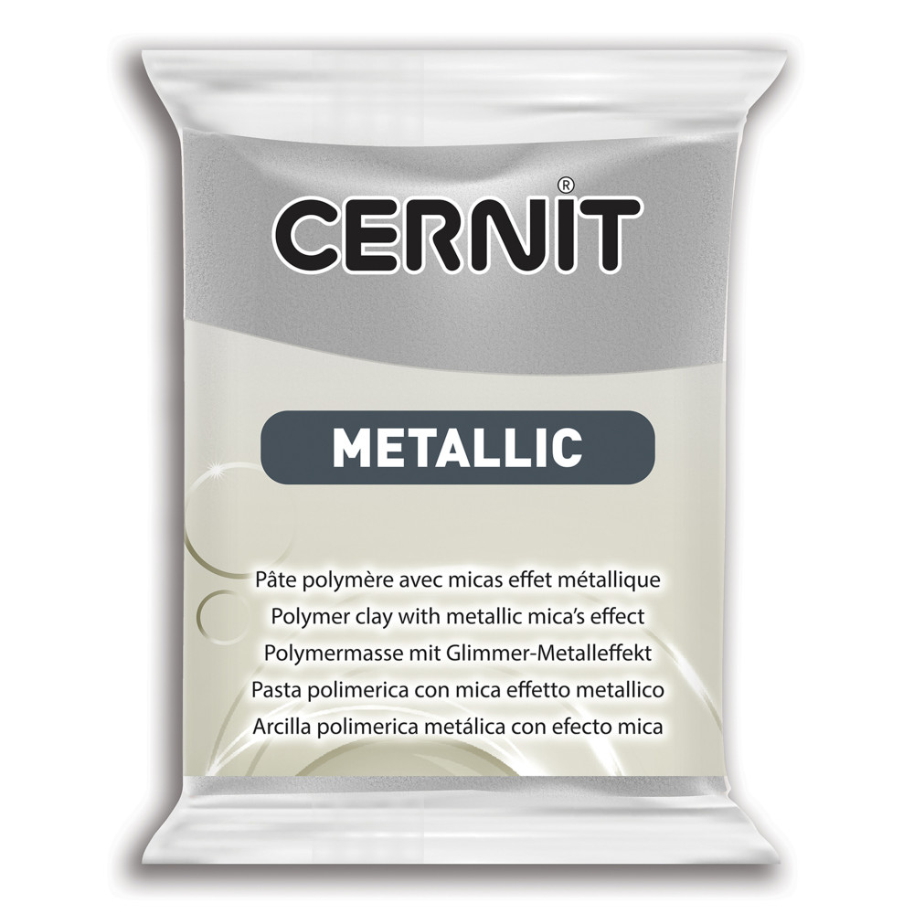 Masa termoutwardzalna Metallic - Cernit - 080, Silver, 56 g