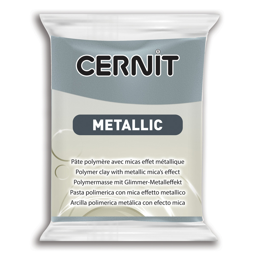 Polymer modelling clay Metallic - Cernit - 167, Steel, 56 g