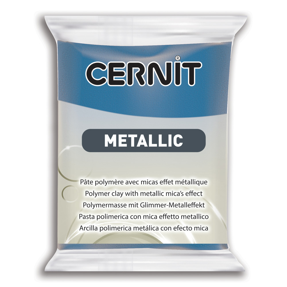 Masa termoutwardzalna Metallic - Cernit - 200, Blue, 56 g