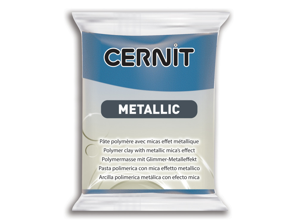Masa termoutwardzalna Metallic - Cernit - 200, Blue, 56 g