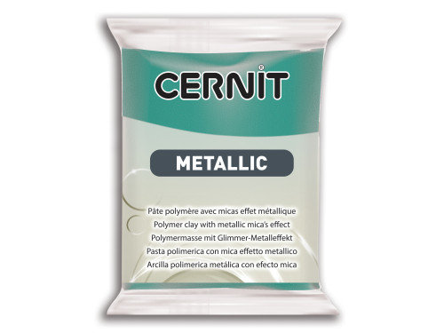 Polymer modelling clay Metallic - Cernit - 676, Turquoise, 56 g