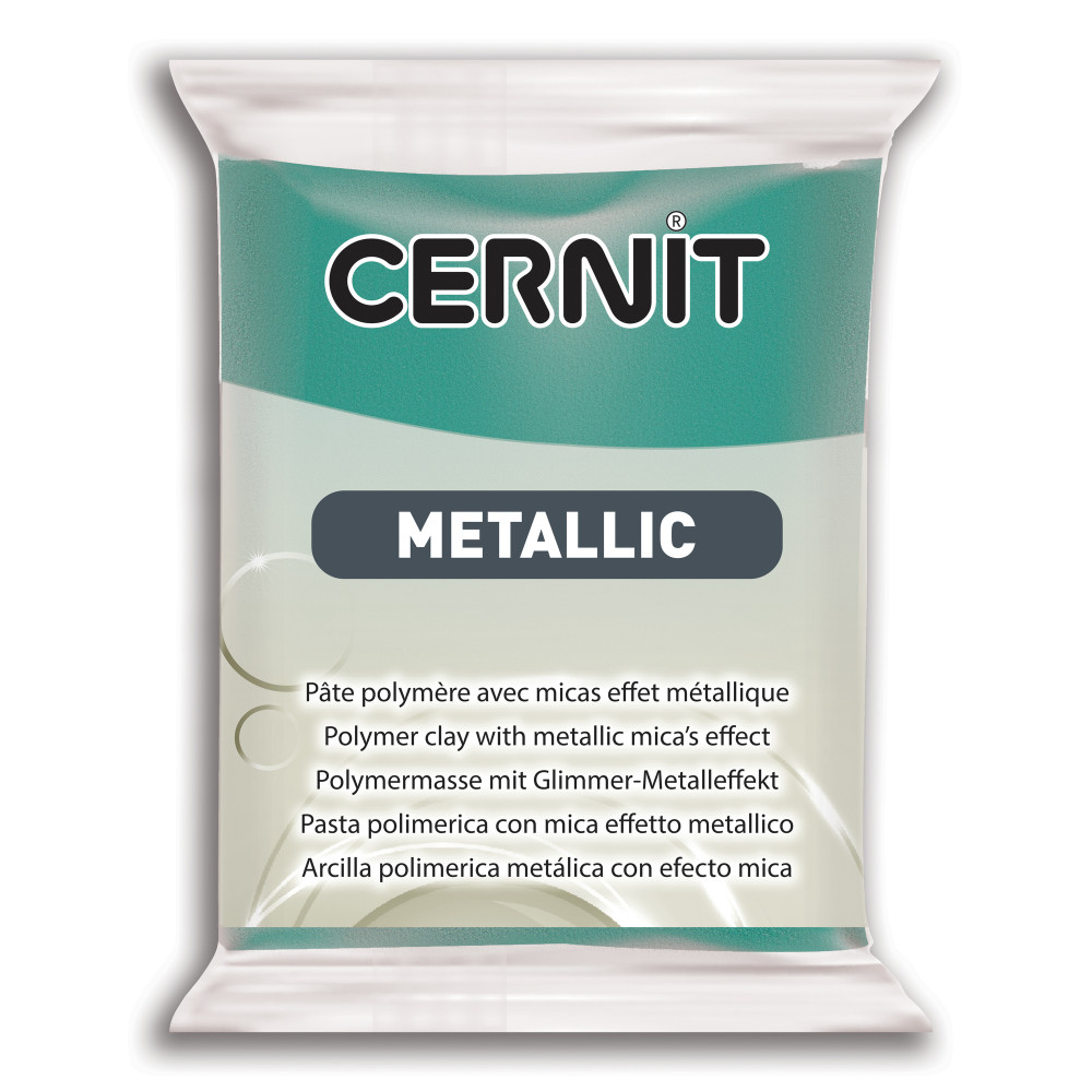 Masa termoutwardzalna Metallic - Cernit - 676, Turquoise, 56 g