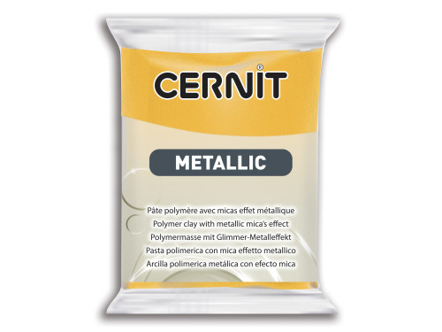 Polymer modelling clay Metallic - Cernit - 700, Yellow, 56 g