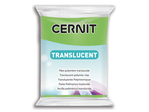 Polymer modelling clay Translucent - Cernit - 605, Lime Green, 56 g