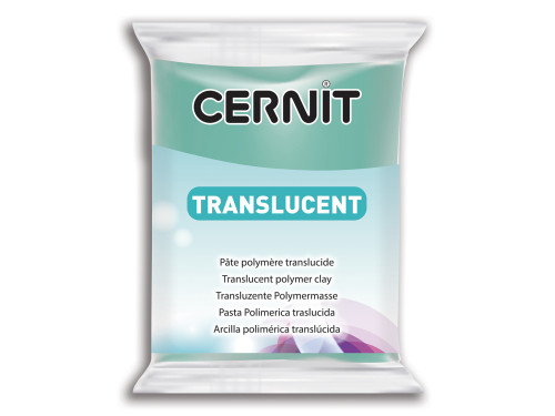 Polymer modelling clay Translucent - Cernit - 620, Emerald Green, 56 g