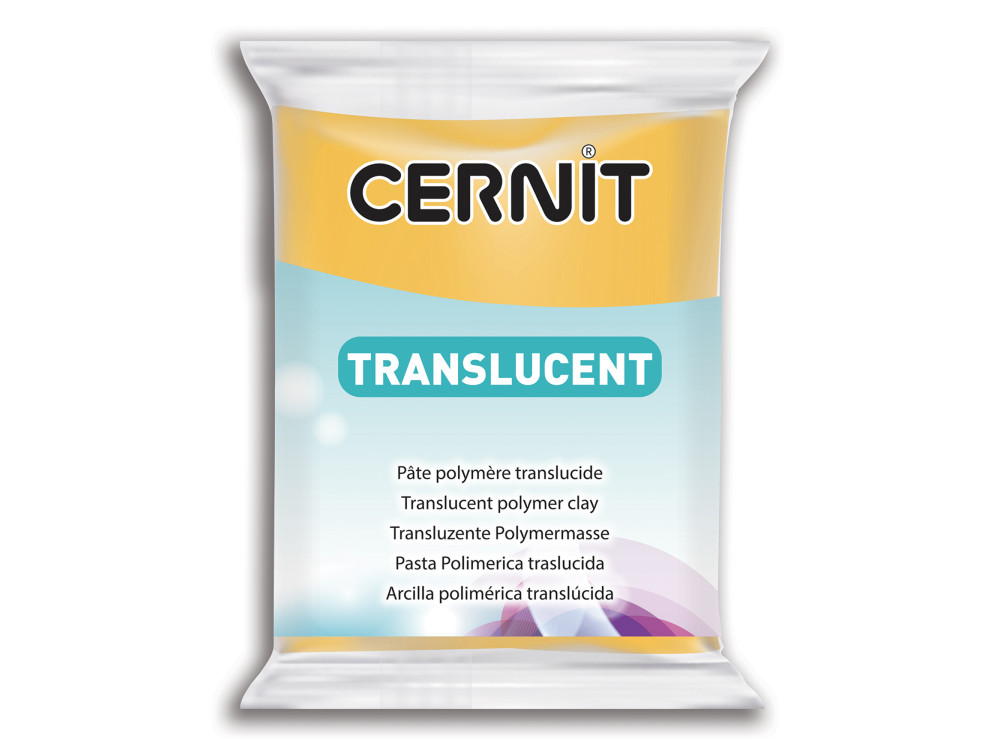 Polymer modelling clay Translucent - Cernit - 721, Amber, 56 g