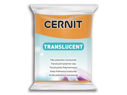 Polymer modelling clay Translucent - Cernit - 752, Orange, 56 g