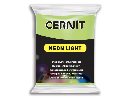 Masa termoutwardzalna Neon Light - Cernit - 600, Green, 56 g