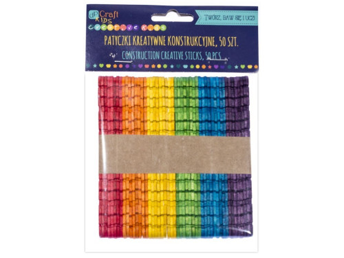 CONSTRUCTION CREATIVE STICKS, 50 PCS