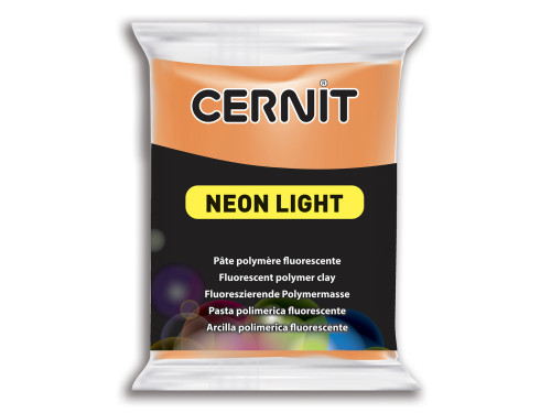 Masa termoutwardzalna Neon Light - Cernit - 752, Orange, 56 g