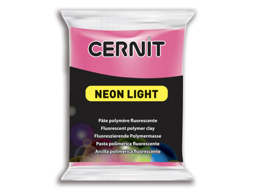 Masa termoutwardzalna Neon Light - Cernit - 922, Fuchsia, 56 g