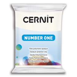 Polymer modelling clay Number One - Cernit - 027, White, 56 g